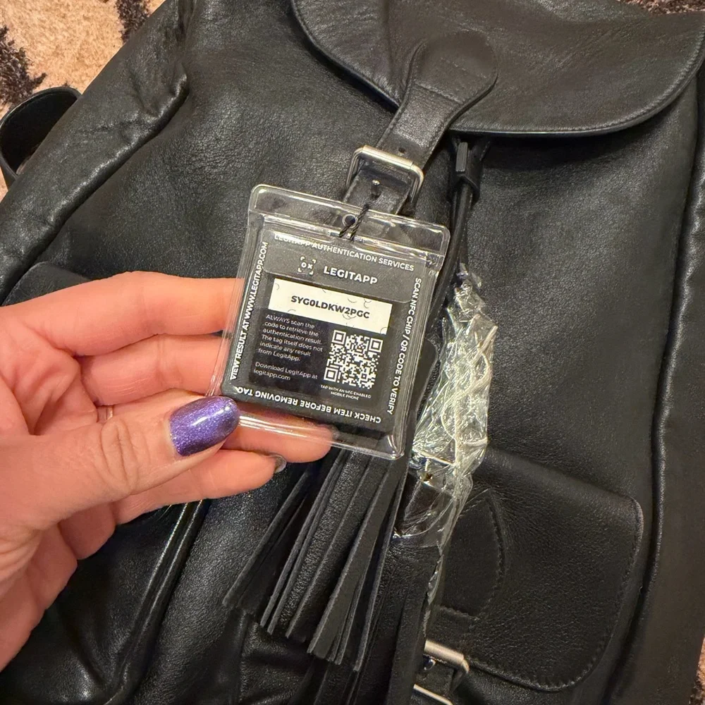 Pre-loved YSL Black Backpack